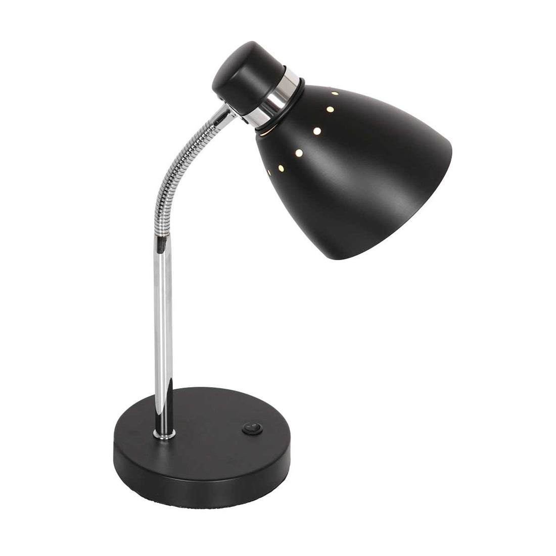 Spring 3391ZW black table lamp with E27 socket