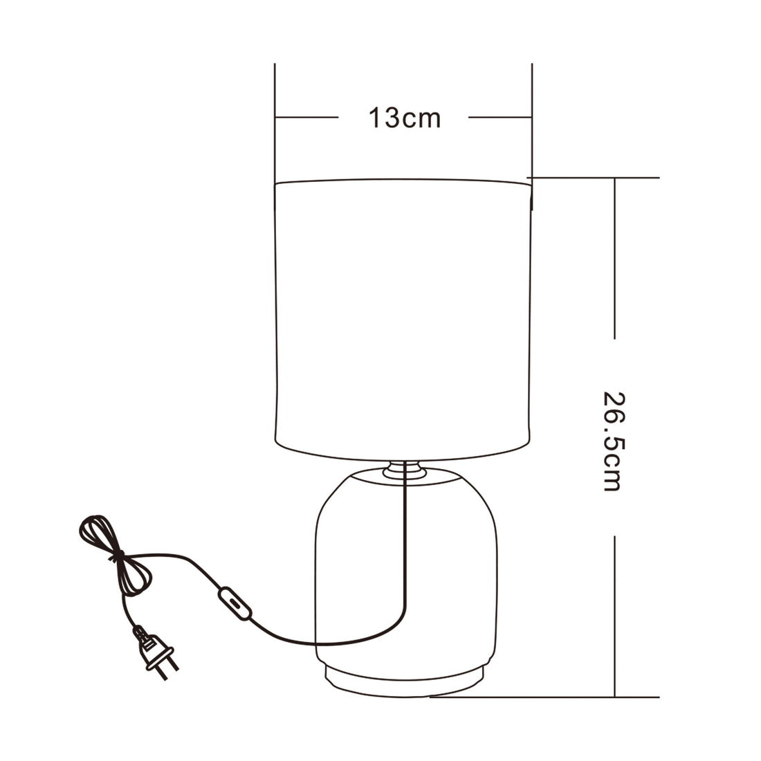 Lampe de chevet | Szary