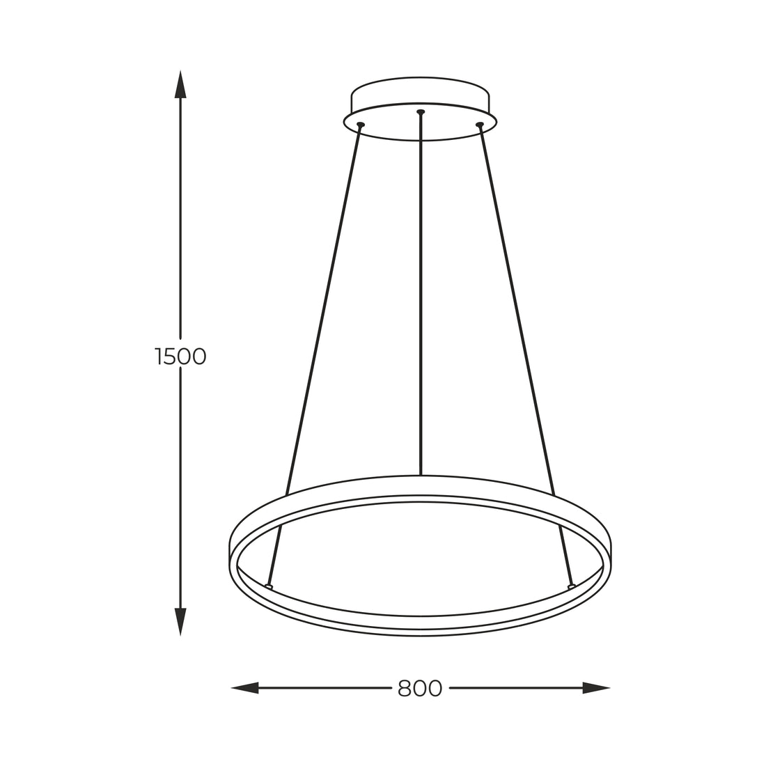Suspension luminaire | Breno Noire