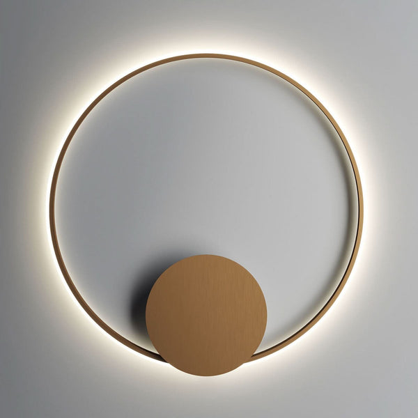 Applique murale LED Olympic 3.000K en aluminium, bronze, Ø 80 cm