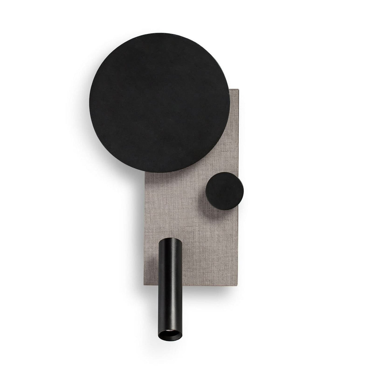 Applique murale LED Klee en aluminium, gris et blanc, hauteur 27 cm