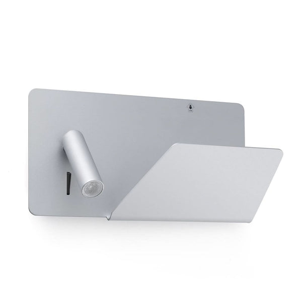 Applique murale LED Suau en métal, argent, hauteur 15,5 cm