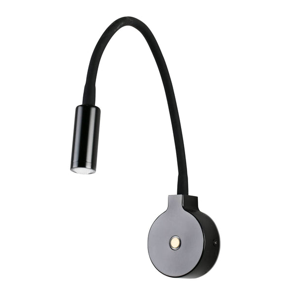 Applique murale LED Pixie en métal, noir, hauteur 8 cm