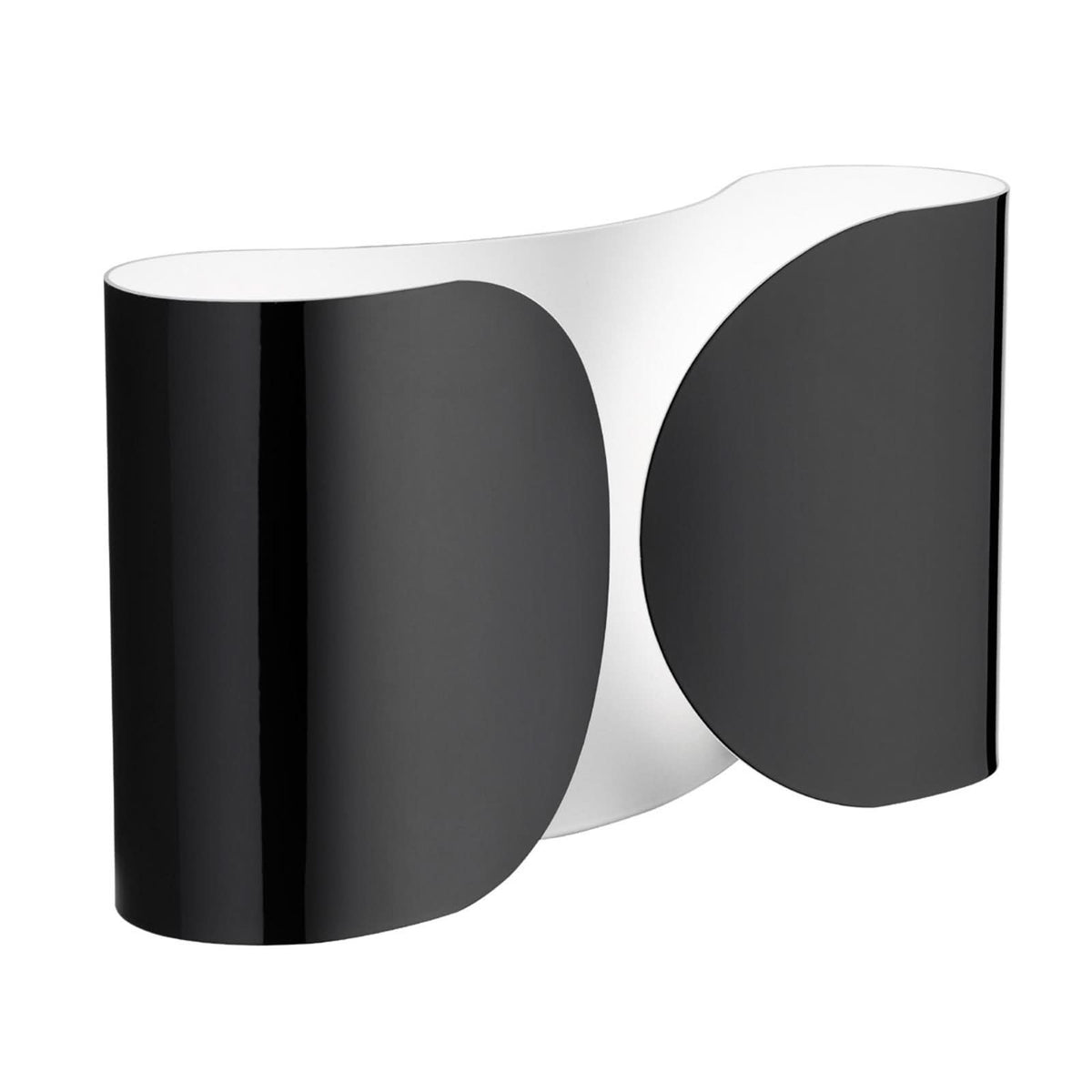 Applique murale Foglio en acier, noir, 2 lumières, hauteur 21 cm