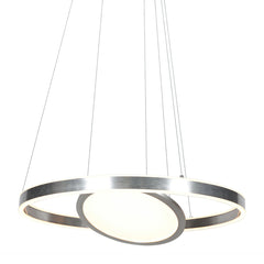 Ringlux 3514ST steel pendant light 60 cm with inner plate