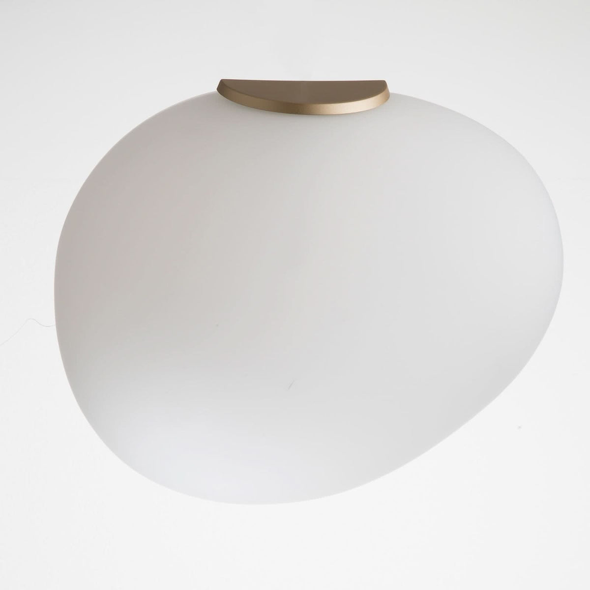 Applique murale Gregg en verre, doré et blanc, hauteur 39 cm, 30 W, largeur 47 cm, modèle 2