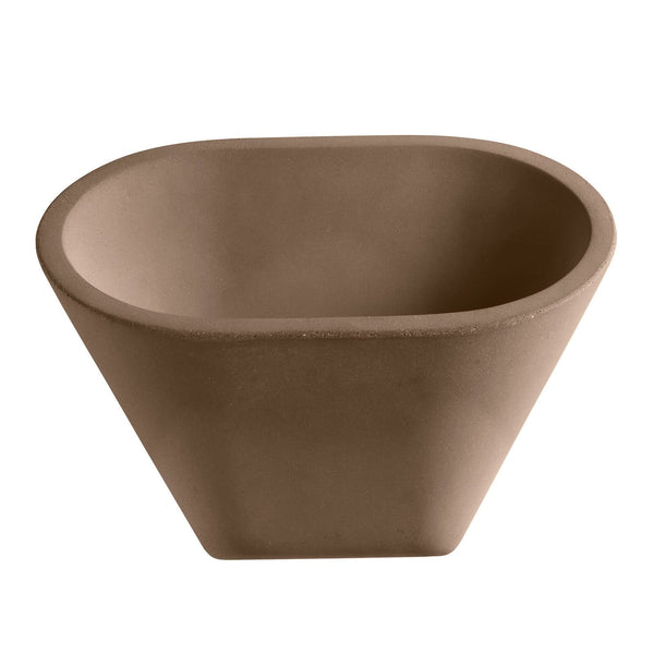 Applique murale Aplomb R7s en béton, marron, hauteur 24 cm