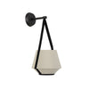 Applique murale Carrie XS en coton, vert foncé, hauteur 47 cm