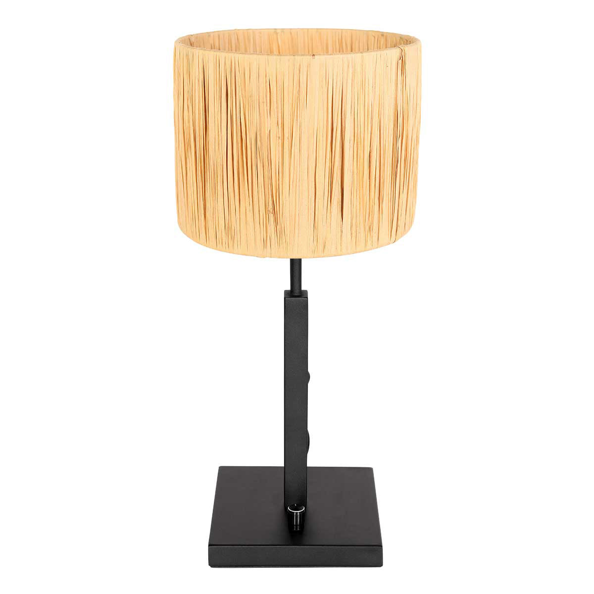 Vue d'ensemble du luminaire sur fond blanc, proportions du pied et de l'abat-jour