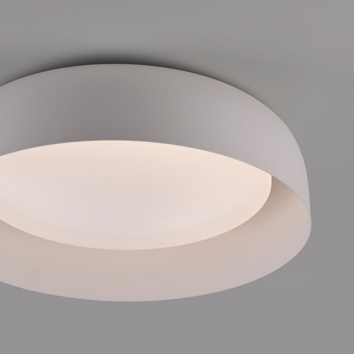 Plafonnier Osko blanc, L 40 cm