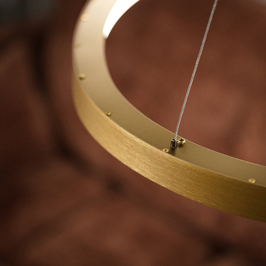 Suspension Liria dorée, L 42,5/ 61,5/ 81 cm