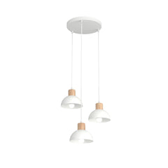 Seco 3-light pendant, white, Premium