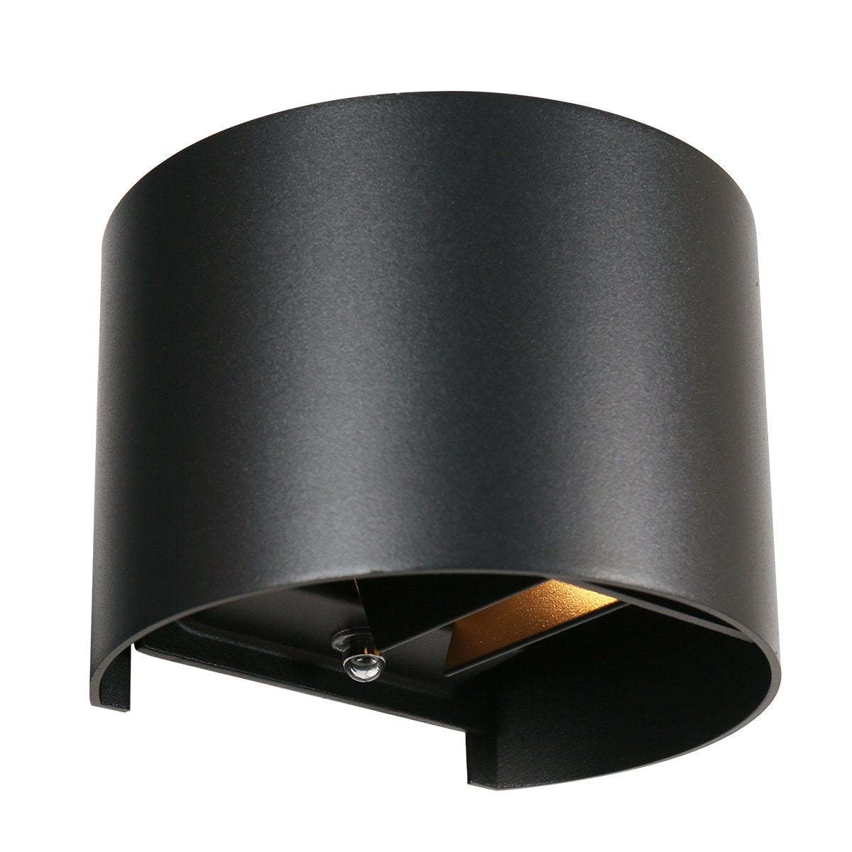 Applique extérieure noire à double faisceau, capteur crépusculaire IP54 | Faro