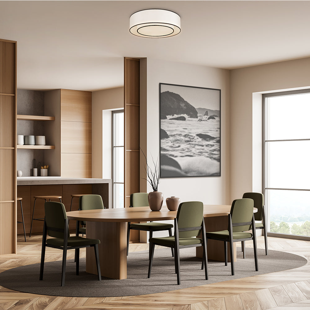 Bergamo White Ceiling Light