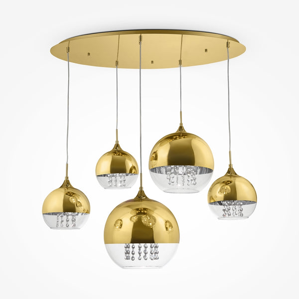 Fermi Gold pendant light