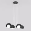 4-light black boom pendant light