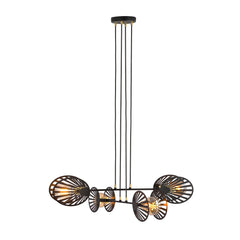 Playa 4-light black pendant light