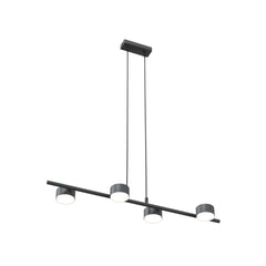 Sora 4-light black pendant light