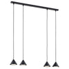 Elit 4-light black pendant light