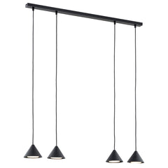 Elit 4-light black pendant light