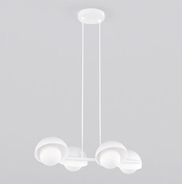Boom 4-light chandelier white