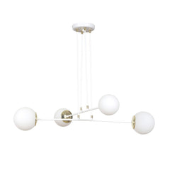 Ognis 4-light white pendant light
