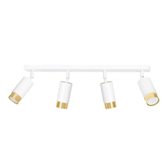 Hiro 4-light ceiling lamp white and gold