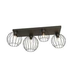 Nest 4-light black pendant light