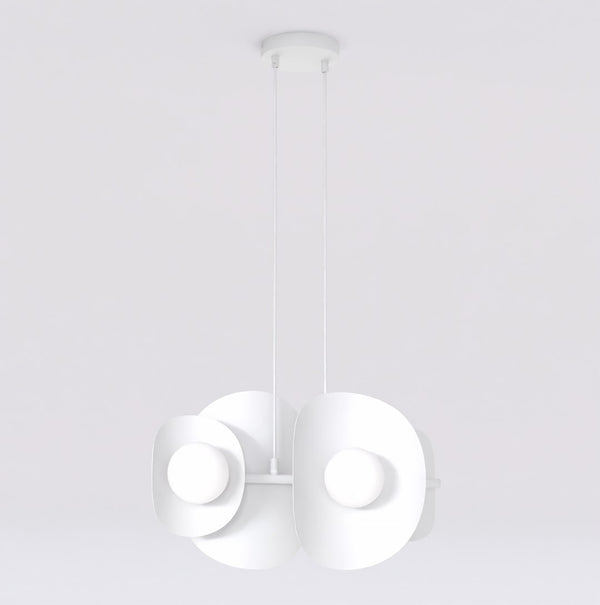 4-light white pendant light