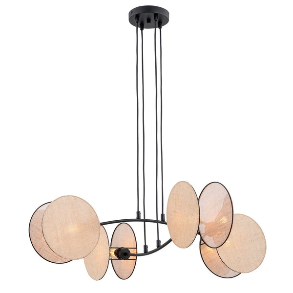 4-light pendant light, natural