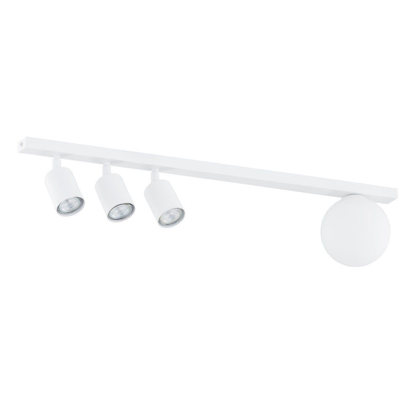 Baster 4-light white pendant light