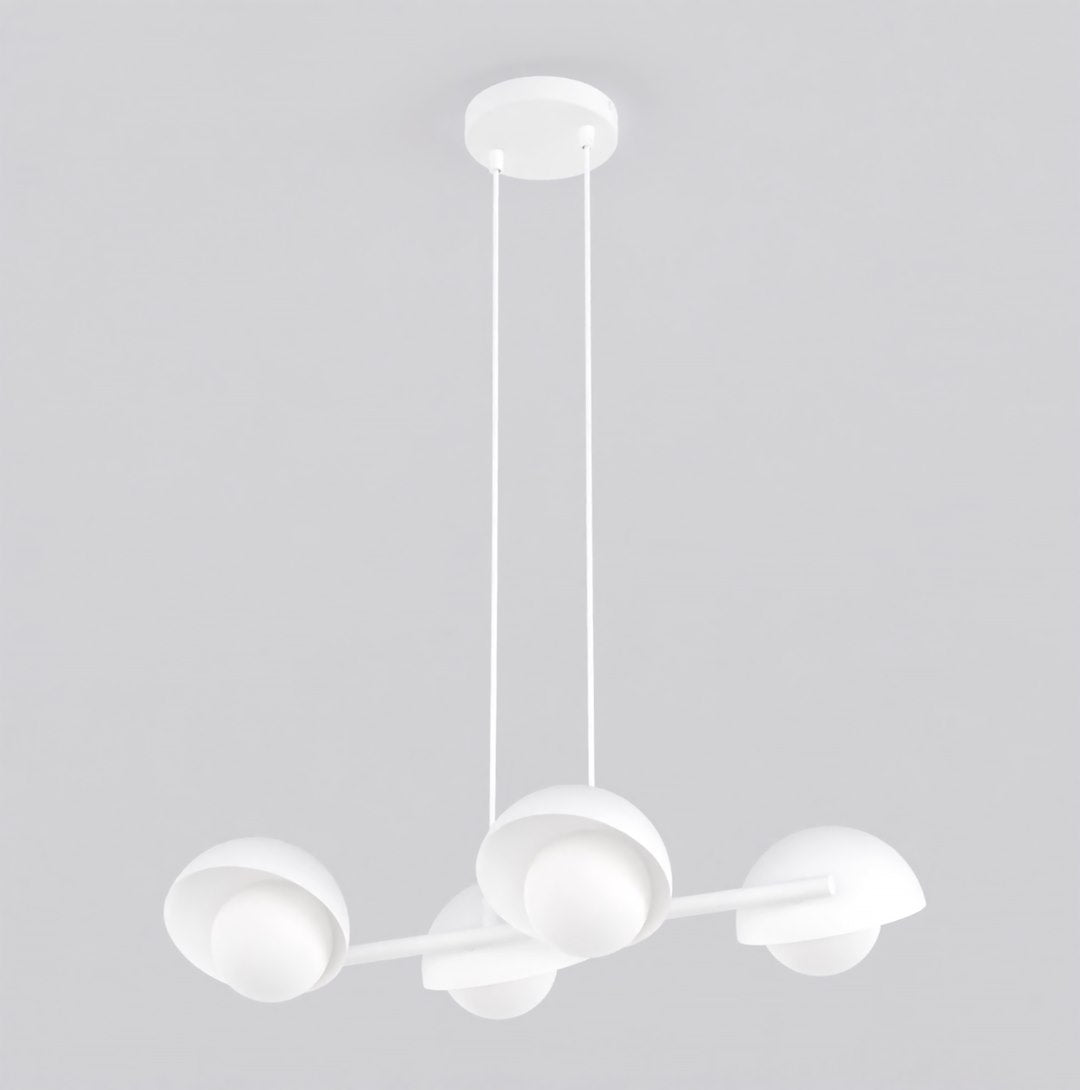 Boom 4-light chandelier white