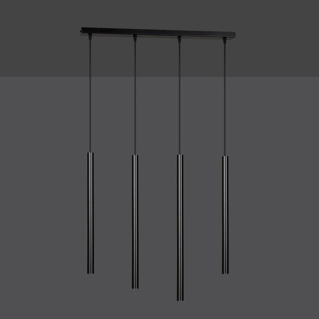 Selter 4-light black pendant light