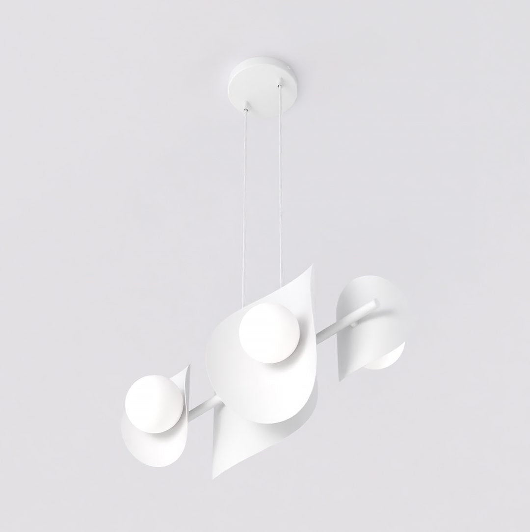 4-light white pendant light