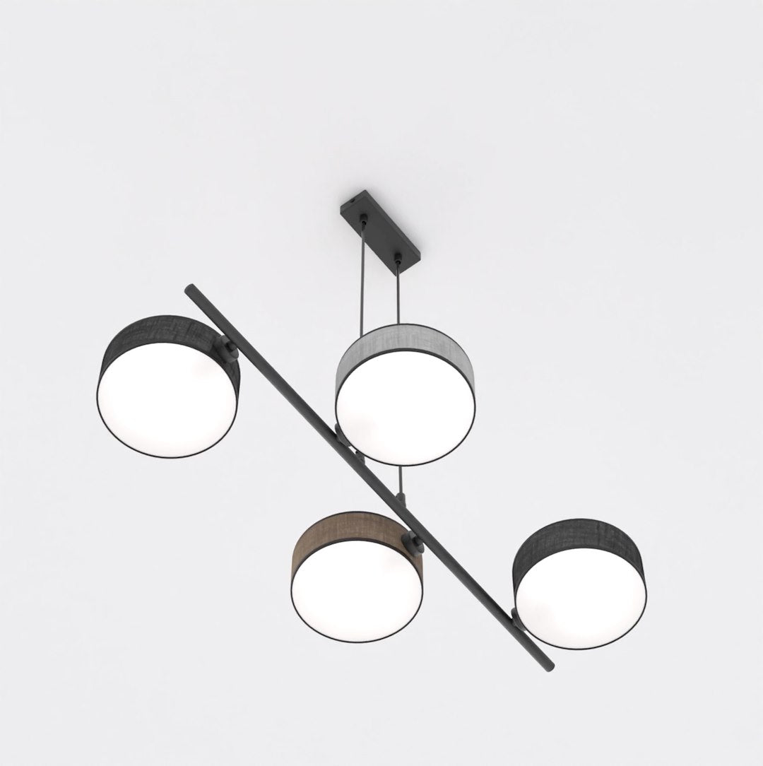 Drumz 4-light pendant, mix 1