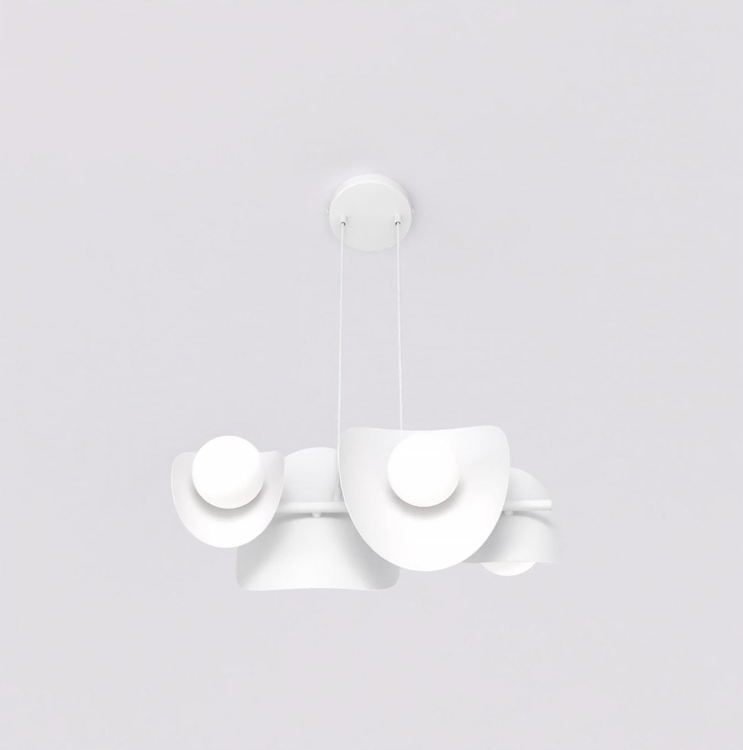 4-light white pendant light