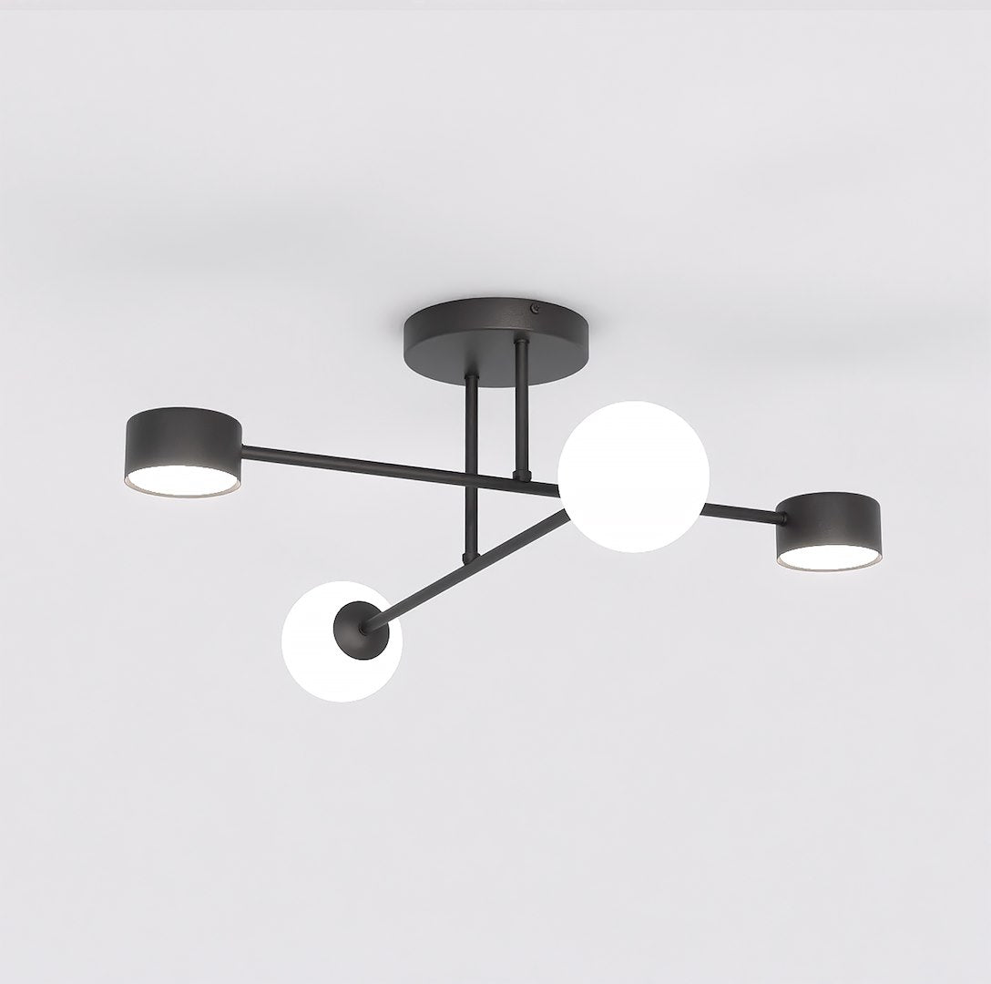 Holon 4-light ceiling light black