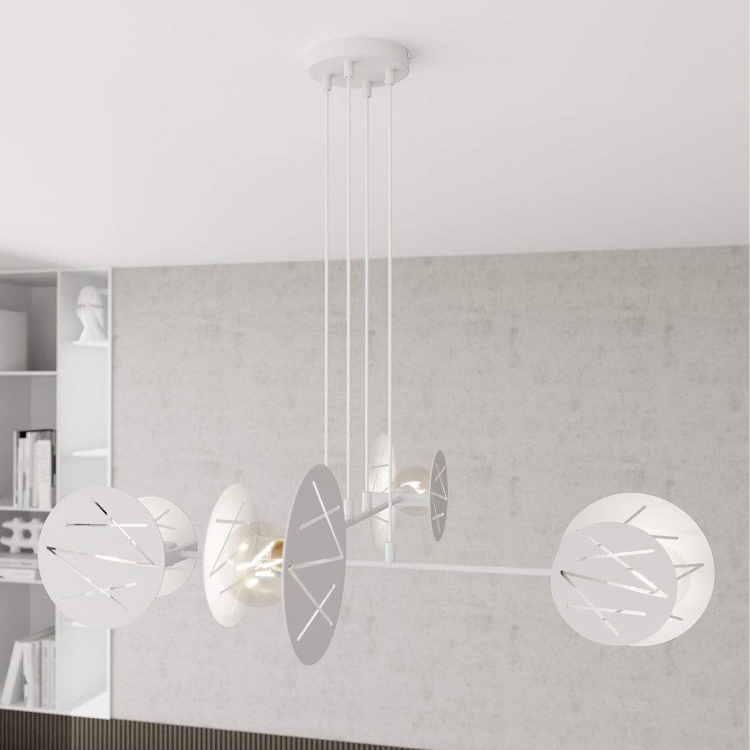 Xotic 4-light white pendant light