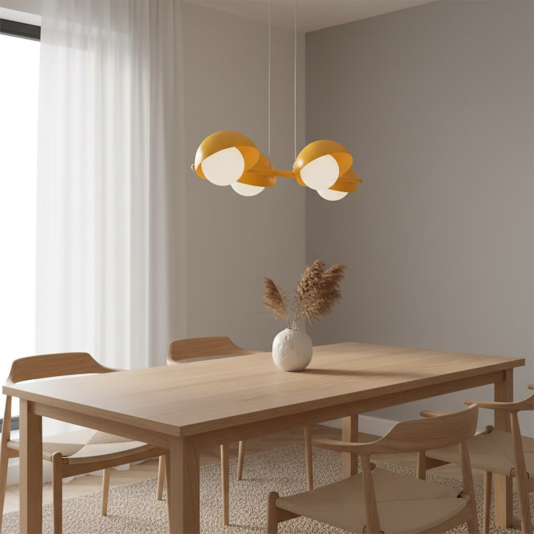 4-light orange Boom pendant light