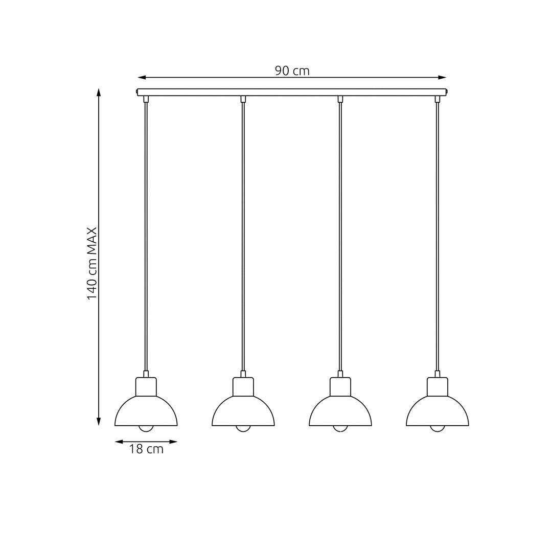 Black Seco pendant light