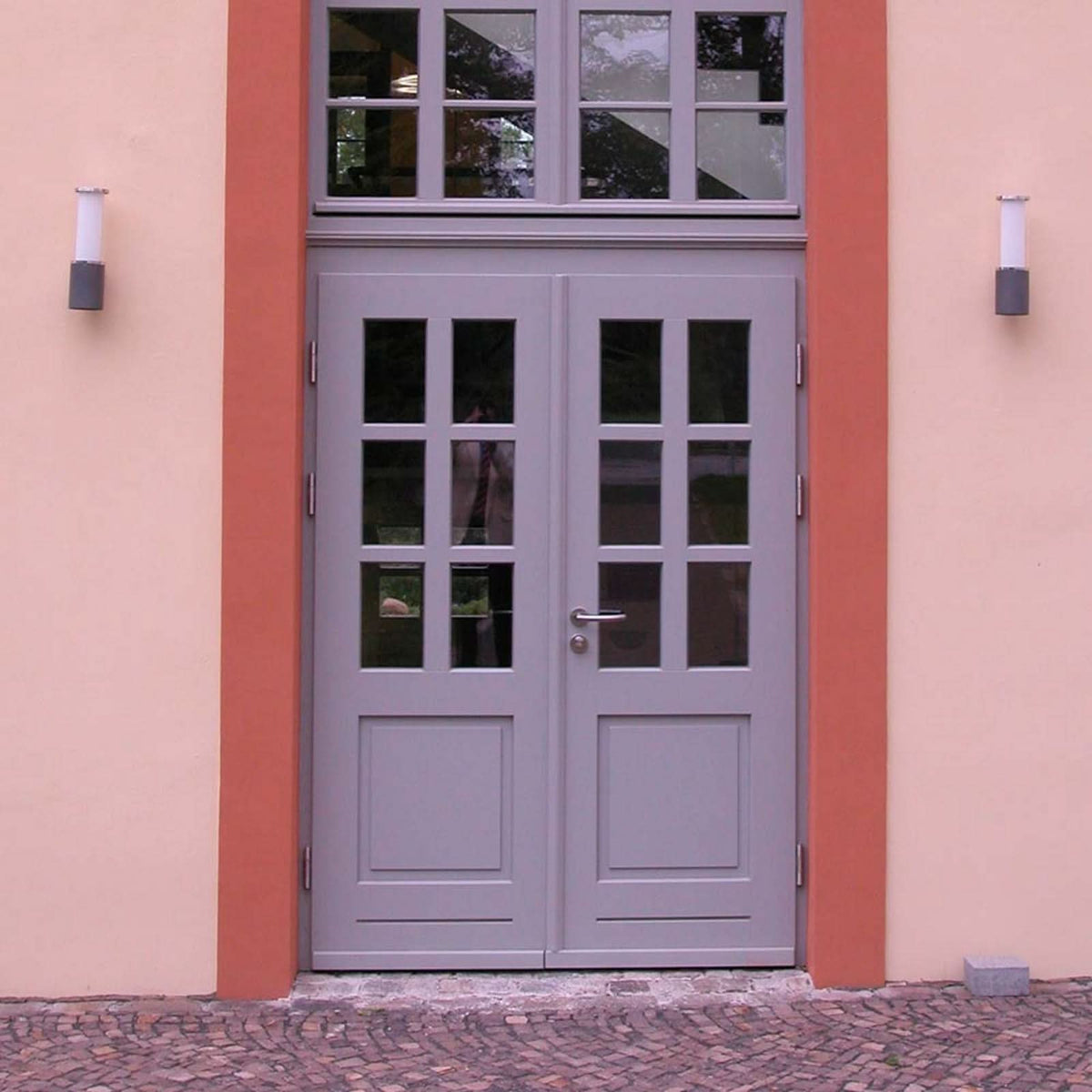 Applique d'extérieur Belle Elettra, anthracite et blanc, Ø 10 cm, IP44