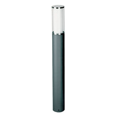 Borne lumineuse d'extérieur Sublime Elvio en verre, anthracite et blanc, Ø 10 cm, IP44