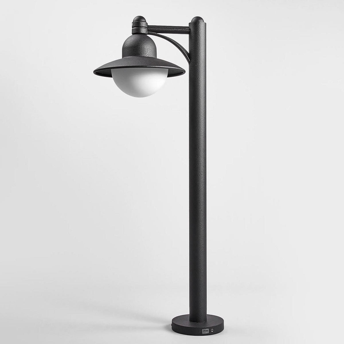 Borne lumineuse d'extérieur Yarai en aluminium, noir et blanc, hauteur 90 cm, IP44