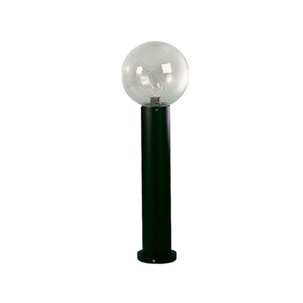 Borne lumineuse d'extérieur en verre, noir et transparent, hauteur 81,5 cm, IP44