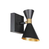 Preto 4109ZW 1-light black spotlight with GU10 sockets