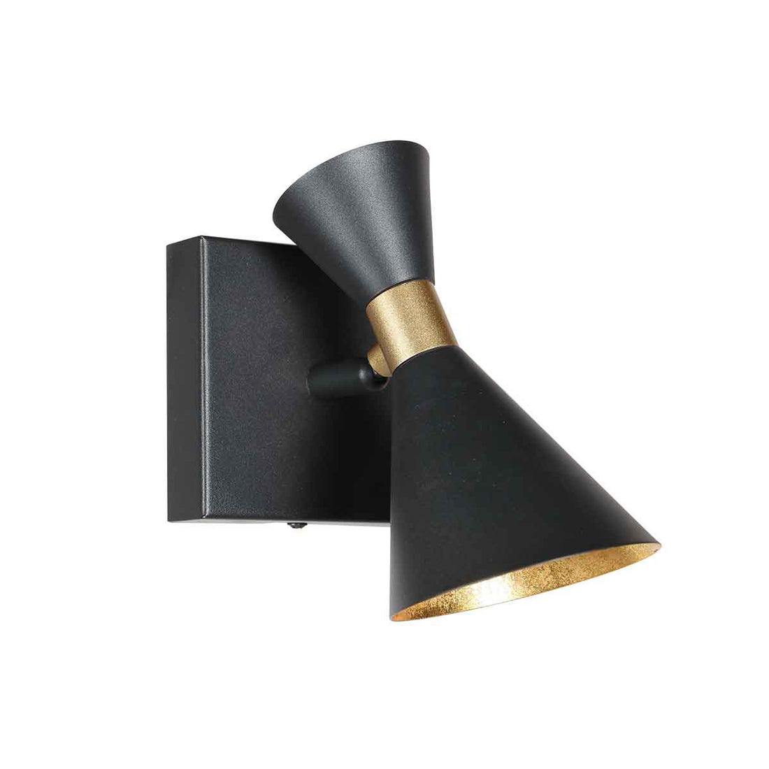 Preto 4109ZW 1-light black spotlight with GU10 sockets