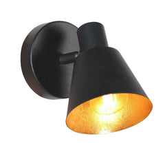 Oeroe 4113ZW 1-light spotlight/wall lamp, black with E14 socket
