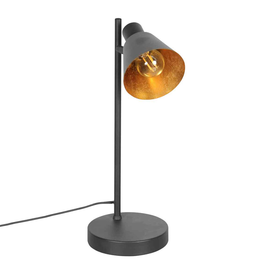Oeroe 4116ZW 1-light black table lamp with E14 socket