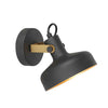Prato 4118ZW black wall lamp with E14 socket
