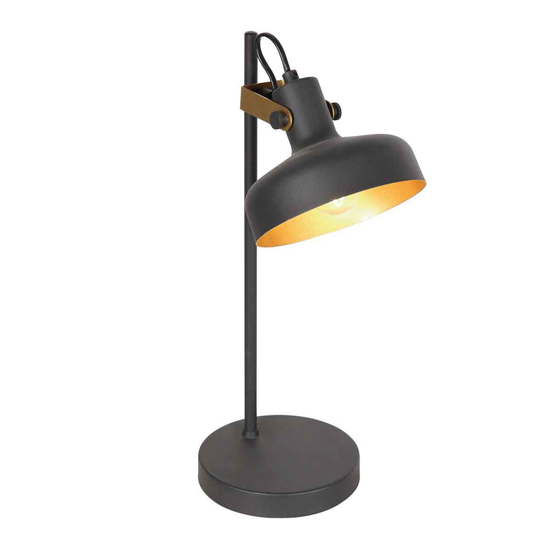 Prato 4120ZW 1-light black table lamp with E14 base